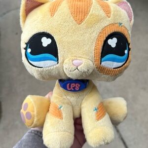 RARE littlest pet shop VIP orange 9” Toys R Us exclusive plushie from 2007